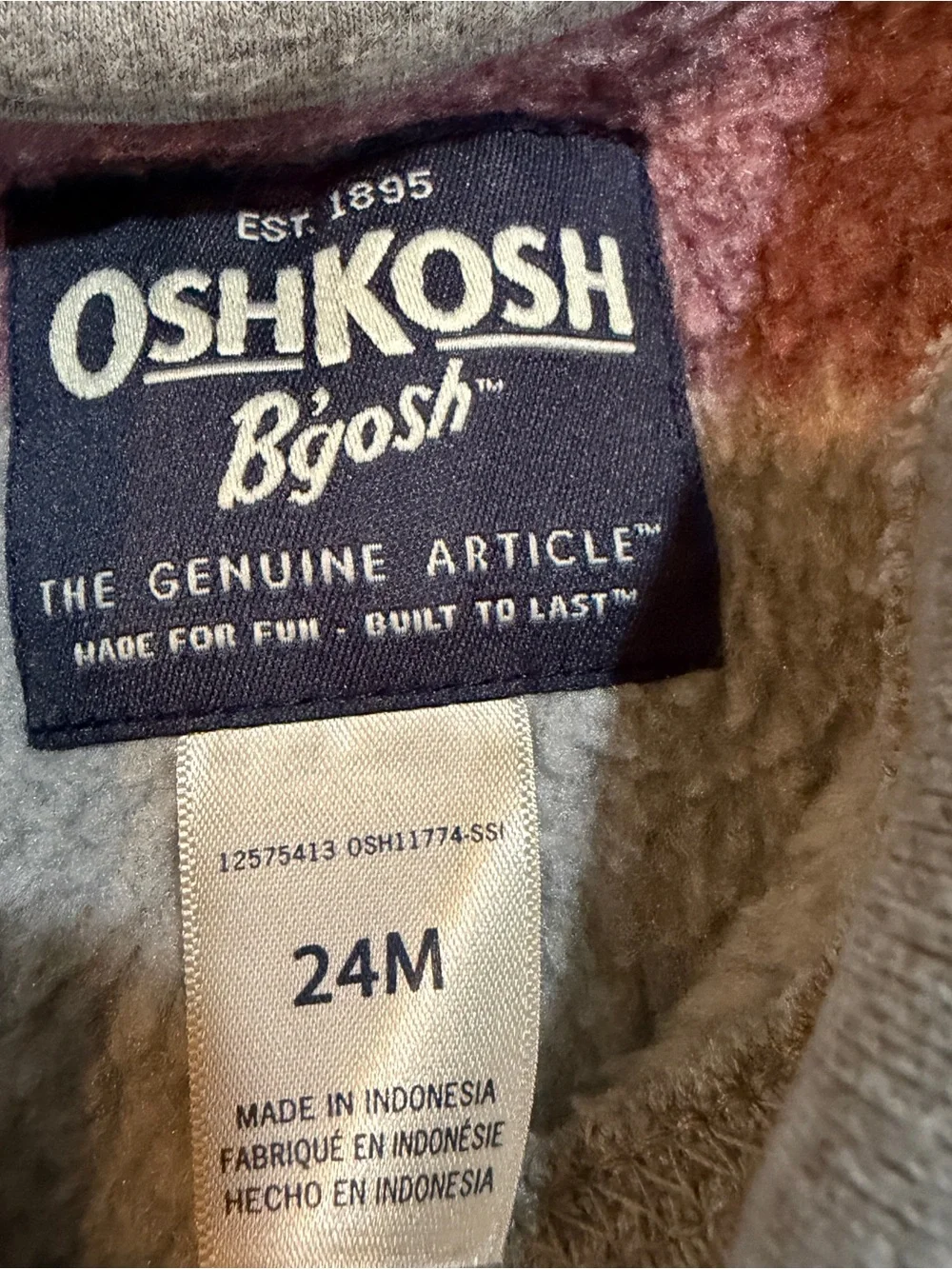 OshKosh B'gosh Striped Cardigan Sweater, Size 24M